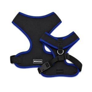 Negro-con-azul-liso-1 Pechera Soft Negro con Azul